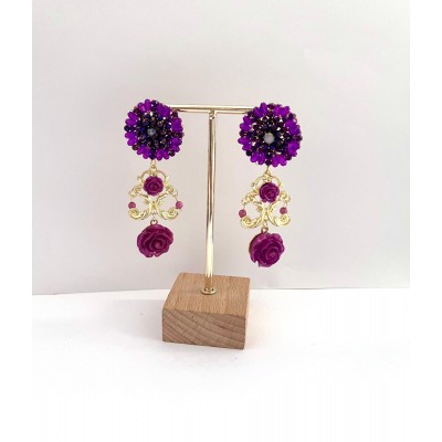 PENDIENTES BOREAL MORADO