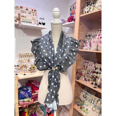 PICO COMPAS GRIS Y CELESTE