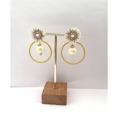 PENDIENTES LATIDO VAINILLA