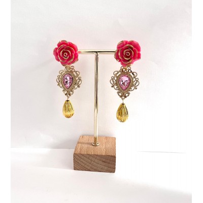 PENDIENTES VELIA ROSA
