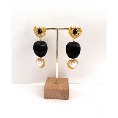 PENDIENTES GRANA NEGRO