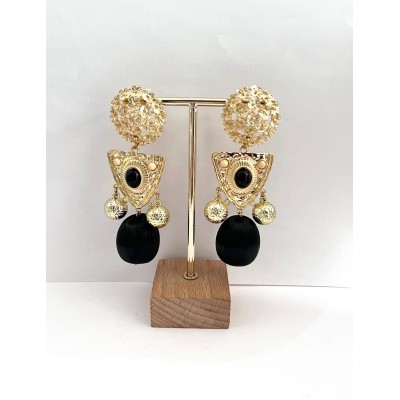 PENDIENTES TRIBU NEGRO