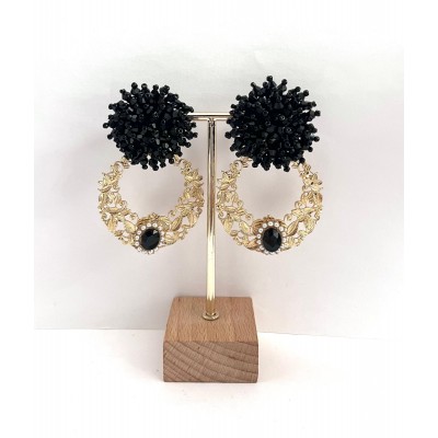 PENDIENTES DULCINEA NEGRO
