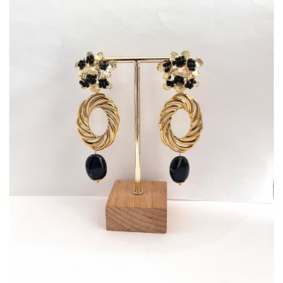 PENDIENTES SIENA NEGRO