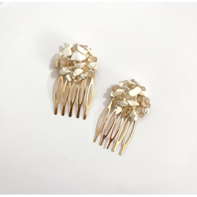 PACK DE PEINAS PIEDRA BEIGE