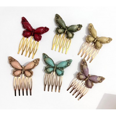 PEINA MARIPOSA RESINA