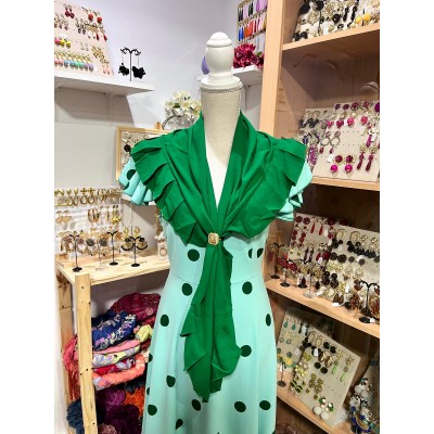 BATA PASTORA VERDE AGUA