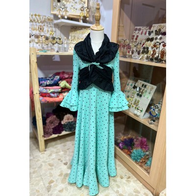 BATA CARMEN VERDE AGUA NIÑA