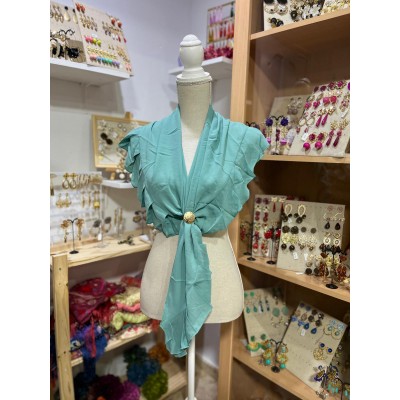 PICO VERDE AGUA EMPOLVADO GASA