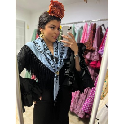 TRAJE CANASTERO CANDELA NEGRO