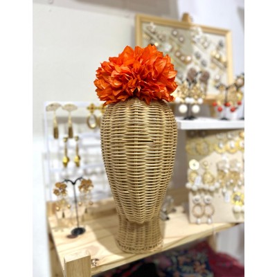 RAMILLETE DOS DALIAS NARANJA