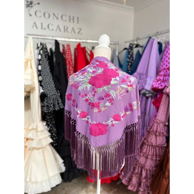 MANTONCILLO BORMUJOS LILA...