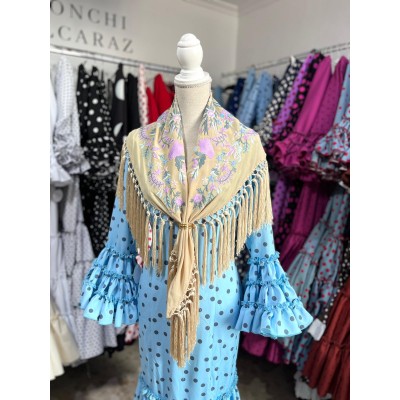 TRAJE CANASTERO JALEO AZUL...