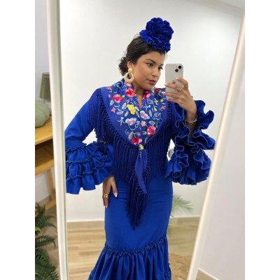 TRAJE CANASTERO JALEO AZUL...