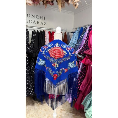 MANTONCILLO LLANES AZUL PAVO