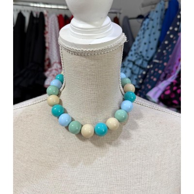 COLLAR PRIMAVERA VERDE AGUA