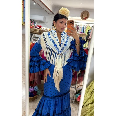 TRAJE CANASTERO JALEO AZUL...
