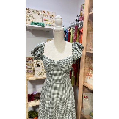 BATA DE CASCO VICHY VERDE...