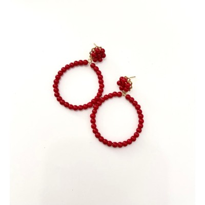 PENDIENTES PANTOJITA ROJO