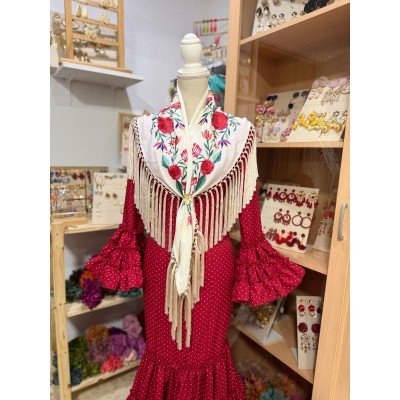 TRAJE CANASTERO JALEO ROJO...