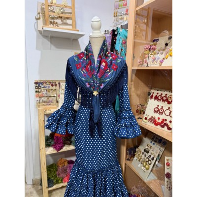 TRAJE CANASTERO JALEO AZUL...