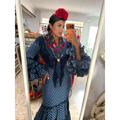 TRAJE CANASTERO JALEO AZUL...