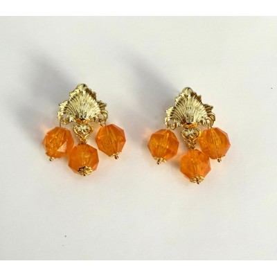 PENDIENTES NARA MANDARINA