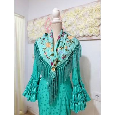 TRAJE ROMERO VERDE AGUA