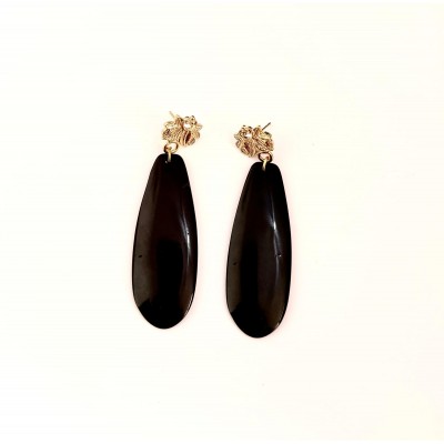 PENDIENTES CAPRI NEGRO