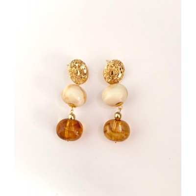 PENDIENTES NOVA BEIGE Y CAREY