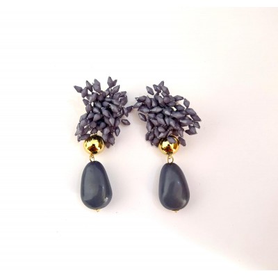 PENDIENTES BOB AZUL DENIM