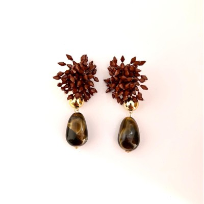 PENDIENTES BOB CHOCOLATE
