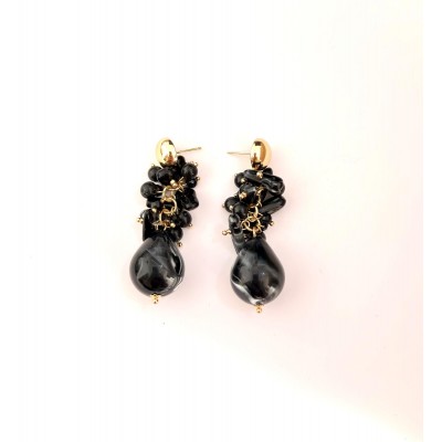 PENDIENTES SOHO NEGRO