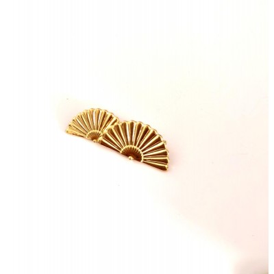 BROCHE DOBLE ABANICO