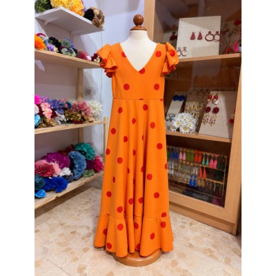 BATA PASTORA NARANJA NIÑA