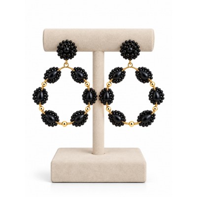 PENDIENTES CANDELA NEGRO