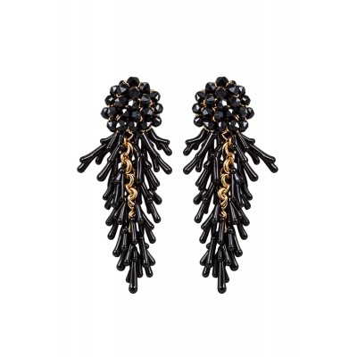 PENDIENTES ALBOROTO NEGRO