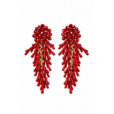 PENDIENTES ALBOROTO ROJO