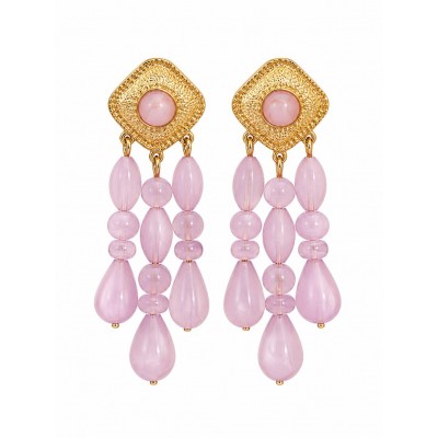 PENDIENTES TRAVIESA MALVA
