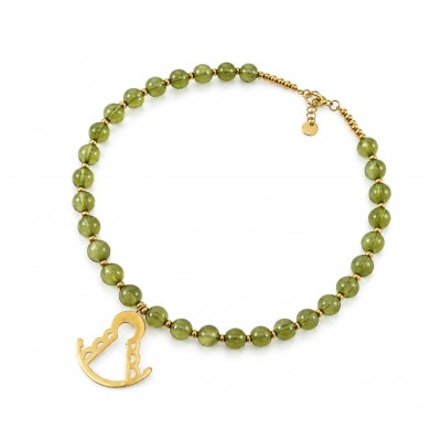COLLAR VIRGEN CAQUI