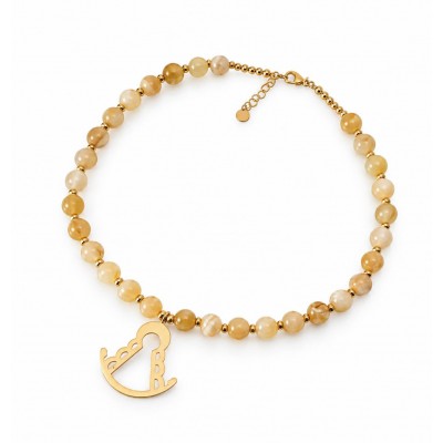 COLLAR VIRGEN CAMEL