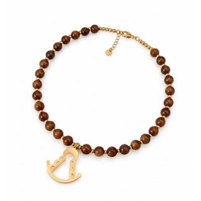 COLLAR VIRGEN MARRON