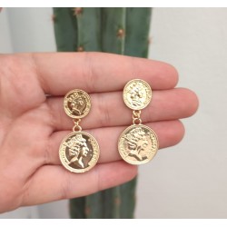 PENDIENTES MONEDA NIÑA